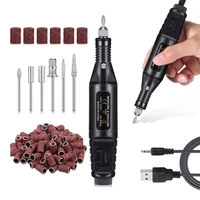 YIKOOLIN Nail Art Drill Kit File Professional Electric Manicure Pedicure Drill Sander Pen Nail Art Grinder with Sanding Bits 1