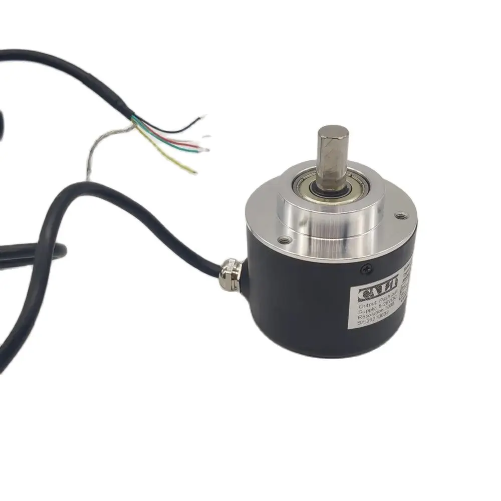 Free shipping GHS58-10 motor optical encoder rotary encoder with 1m cable side npn output A B Z