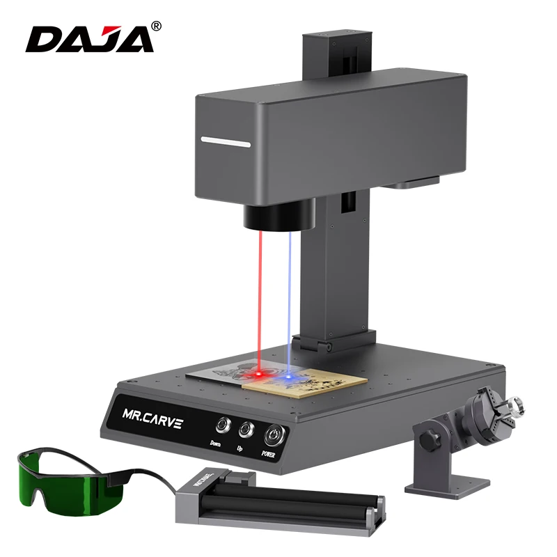 

DAJA M4 PRO 1064nm Fiber Marking Machine Portable Dual Laser Engraver for All Material Jewelry Wood Metal Plastic Leather Glass