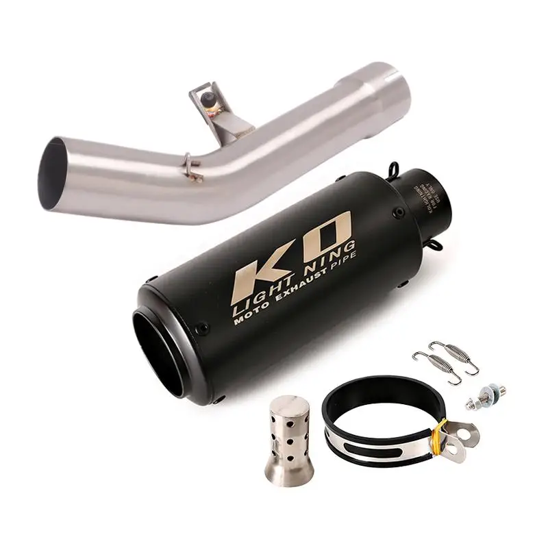 51MM Motorcycle Exhaust Pipe FOR SUZUKI GSF650 GSX650F 07-16 Escape Muffler Mid Link Pipe With DB Killer Slip On Stainless Steel - Image 3