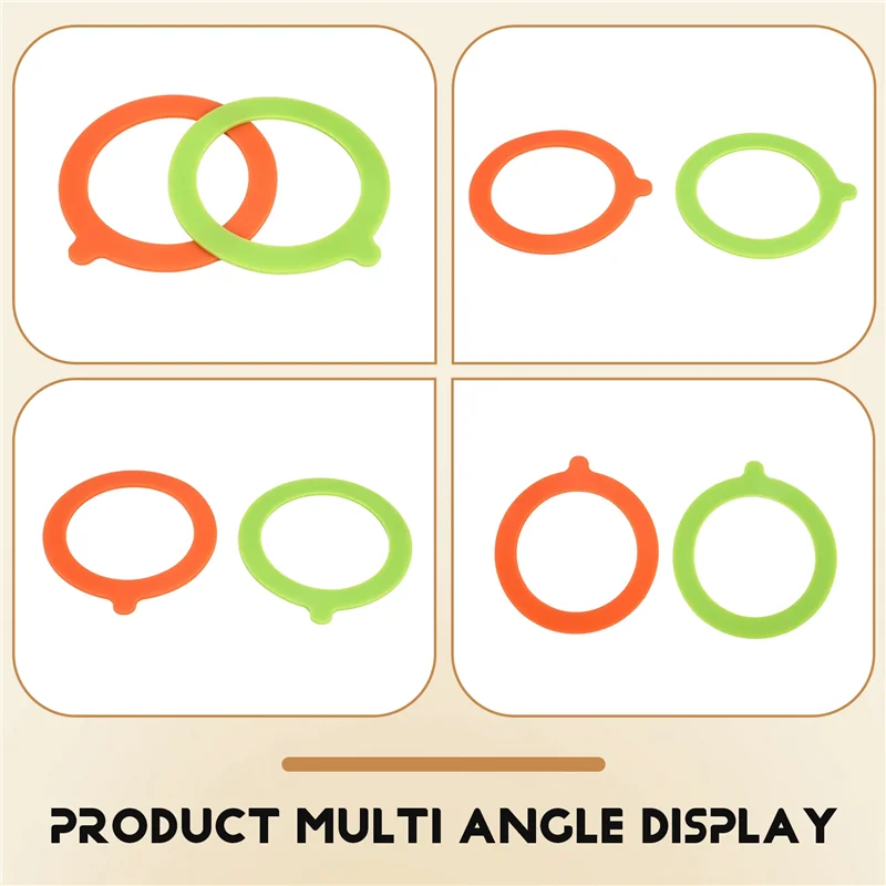 Rubber Seals For Glass Jars,Silicone Gaskets Canning Seals Replace Airtight Sealing Lids Rings For Canning Jar