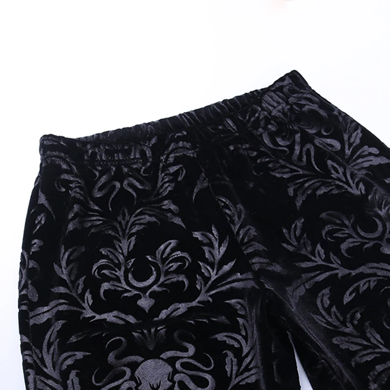 Se47f32e81ee7454b94ca45b75781a0cav Y2K Gothic Black Lace Mesh Flared Pants Sexy Harajuku Aesthetic See Through Long Trousers Vintage Women Summer Pants Streetwear