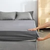 Brushed Fitted Sheet with Elastic Bands Non Slip Adjustable Mattress Covers Bed Cap /Bed Spread /Bedsheet Single Queen King Size 4