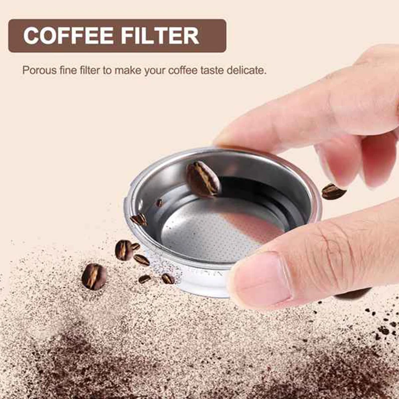 Detachable Stainless Steel Coffee Filter Basket Strainer Coffee Machine Accessories for Home Office coffee machine filter bowl