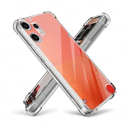 Shockproof Transparent Silicon Armor Case - Clear Protective Phone Cover for CMF Phone 2 Pro (Transparent)