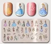 Nail Stamping Plate Disney Line Art Princess Nail Stamp Plate For Nails Art MouTeen218 1