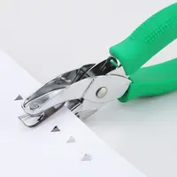 1Pc Hole Punch Heart/Round/Pentagram/Triangle/Square Hole Punch Metal Single Puncher Hole Embossing Device Paper Shaper Cutter 4