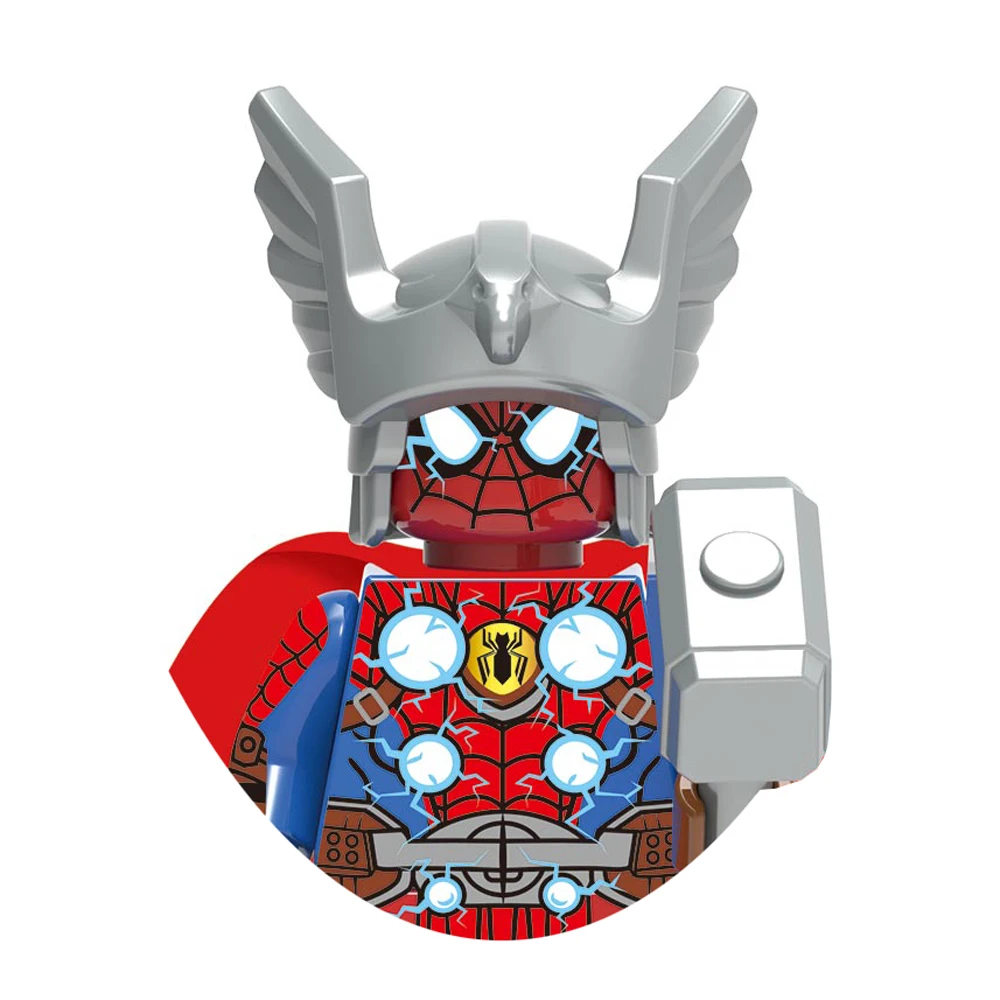 Brand DISNEY Spiderman Spider-Gwen Building Block Doctor Octopus Mysterio Miles Morales Lizard Electro Action Figure Kid Toys