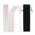Rainbow Color Reusable Metal Straws Set with Cleaner Brush 304 Stainless Steel Drinking Straw Milk Drinkware Bar Party Accessory 17