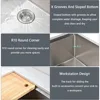 33 Inch Farmhouse Sink 16 Gauge Stainless Steel Workstation Ledge Deep Single Bowl Farm Sink with Accessories 6