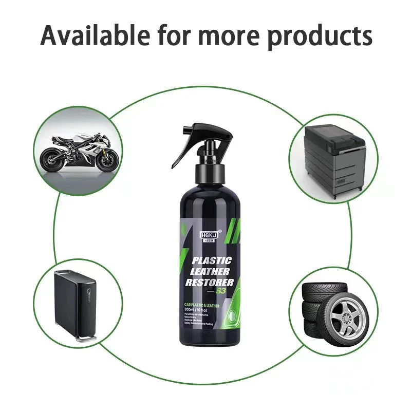 Car Interior Parts Leather Plastic Renovator Refreshing Restorer Foam Cleaner Spray Refurbishment Paste for Auto