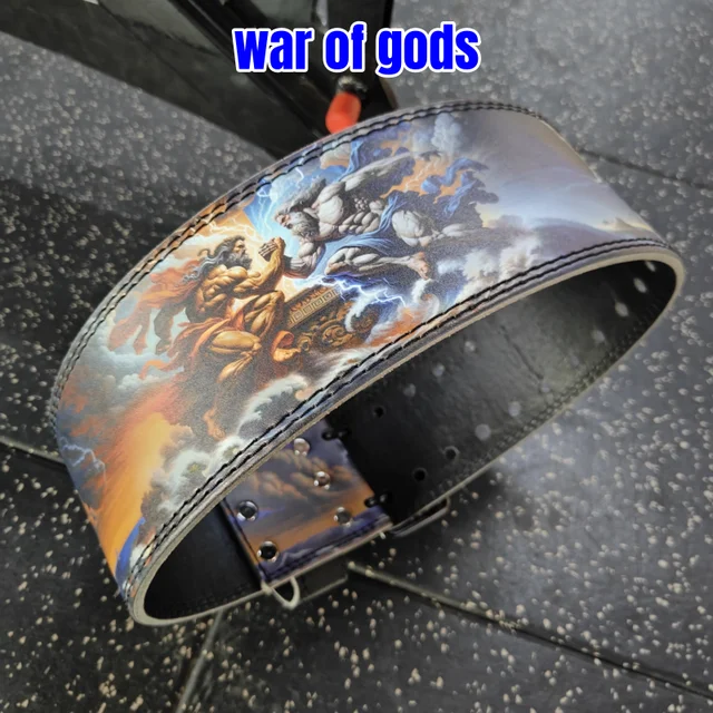 War of Gods Weightlifting Belt Gym Strength Training Belt, Professional Powerlifting Belt for Gym Fitness Workout Waist Support 3