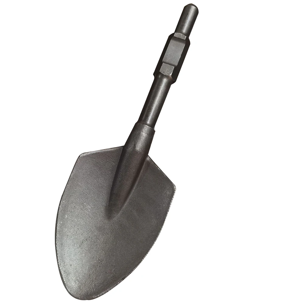 17.5" Jack Hammer Bits 1-1/8" Hex Shank Shovel Spade Chisel Bits for Demolition Hammers Clay Spade Bit for Electric Jackhammer