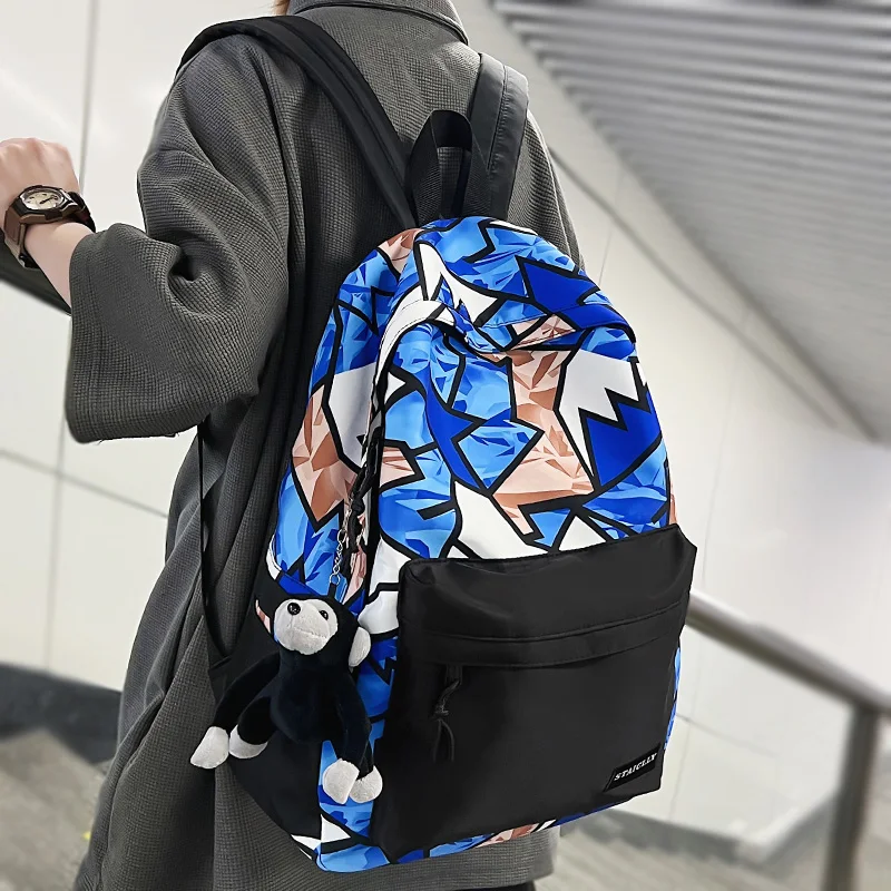 Lady Graffiti Student Backpack Girl Travel Kawaii School Bags Trendy Cool Female College Backpacks Women Laptop Book Bag Fashion