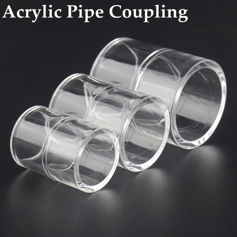 1pc 20mm Acrylic Pipe Aquarium Accessories Fish Tank Joints Connector Water Supply Elbow Coupling Tee Fittings Transparent Tube