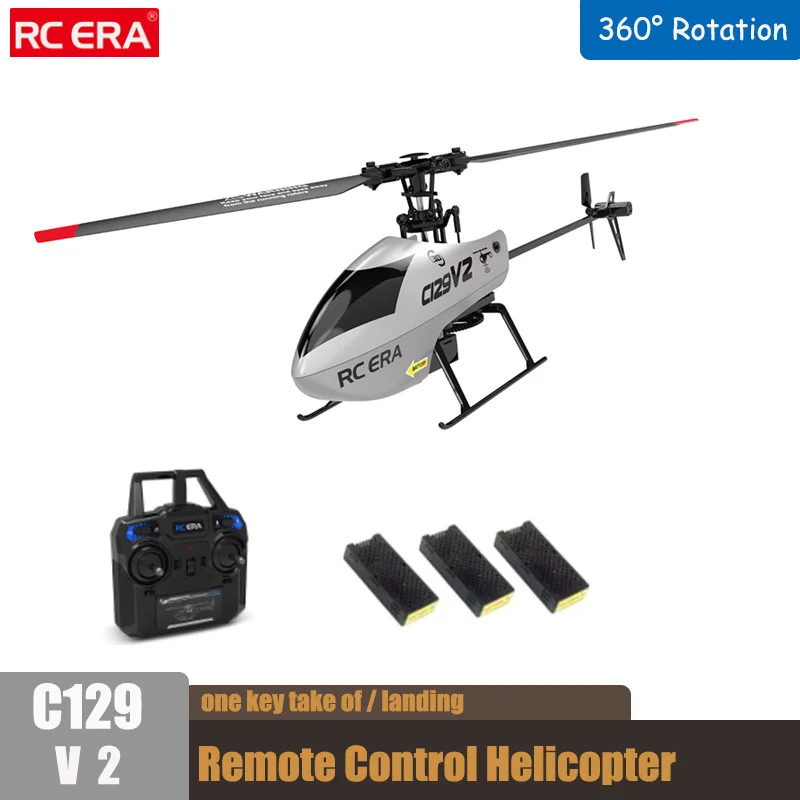 C129 v2 rcヘリコプター、4チャンネル、充電玩具、ドローン