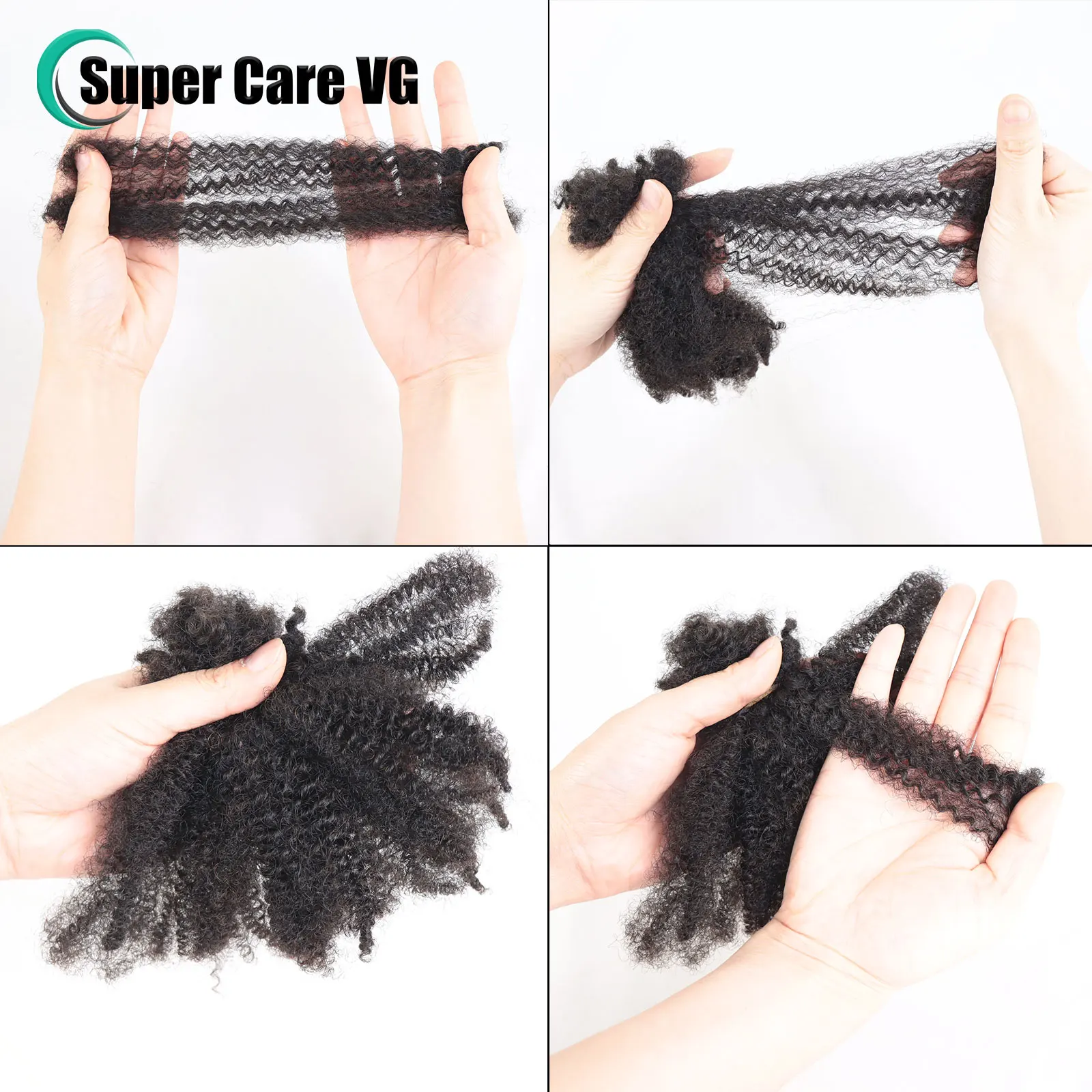 Human Hair Extensions 50g/Pack Afro Kinky Curly for Braiding
