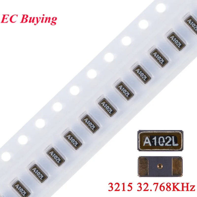 10Pcs/lot Crystal Oscillator 3215 32.768KHz SMD Passive &plusmn; 20ppm 12.5Pf FC-135 2Pin