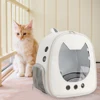 Portable Travel Shoulder Backpack Puppy Kitten Transparent Breathable Outdoor Traval Pet Cat Dog Large Carrier Bags 35x35x20cm 1
