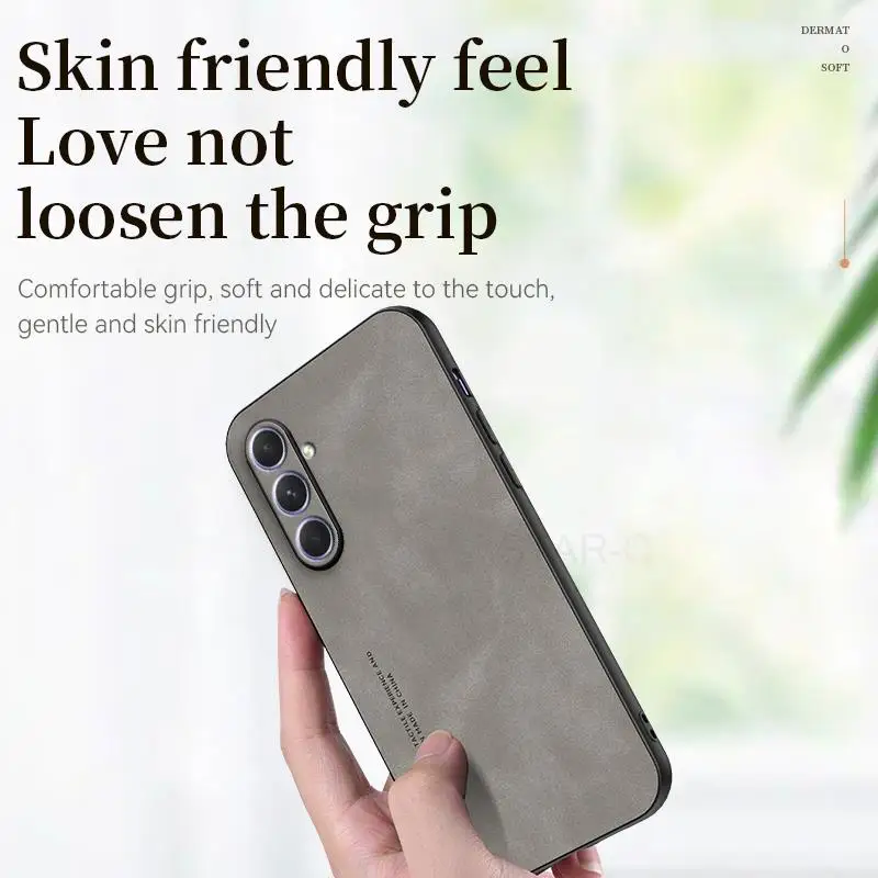 Luxury Sheepskin Leather Phone Case - Elegant Back Cover