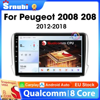 Radio de coche Carplay inalámbrica para Peugeot 2008 208 2012-2018 reproductor de vídeo Multimedia estéreo 2Din navegación estéreo unidad principal de DVD 1