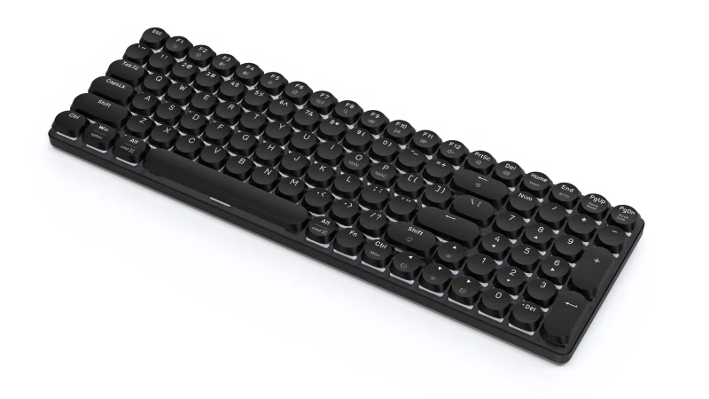 ECHOME-Teclado Mecânico Sem Fio, Ultra Fino, Perfil