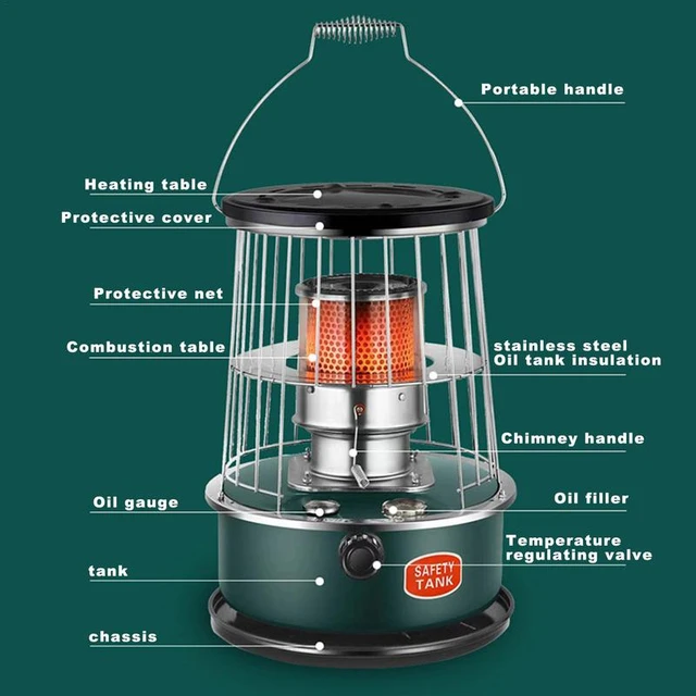 Kerosene Oil Heater Camping Portable Lightweight Efficient Camping Stove  For Heating Boiling Water Cooking And Grilling Outdoor - AliExpress