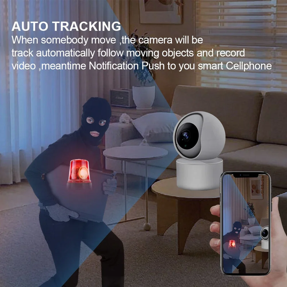 5MP Wireless Indoor Security Camera with Night Vision