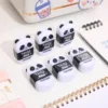 1pcs Panda Eraser with Pencil Sharpener Rubber Cleaning Tools Office School Student F7419 2