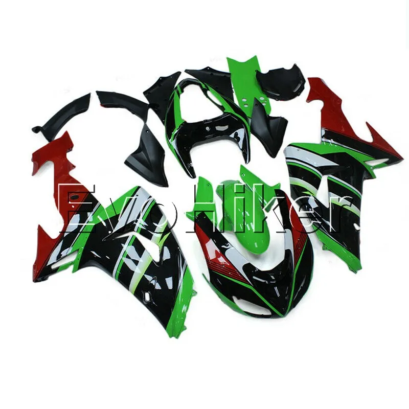 

INJECTION MOLDING Fairing for ZX10R 2006 2007 red green ZX 10R 06 07 ABS Plastic Bodywork Set