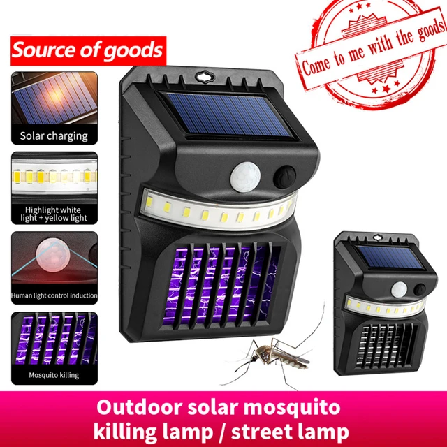 Bug Zapper with Light Sensor, Electric Insect Killer Waterproof