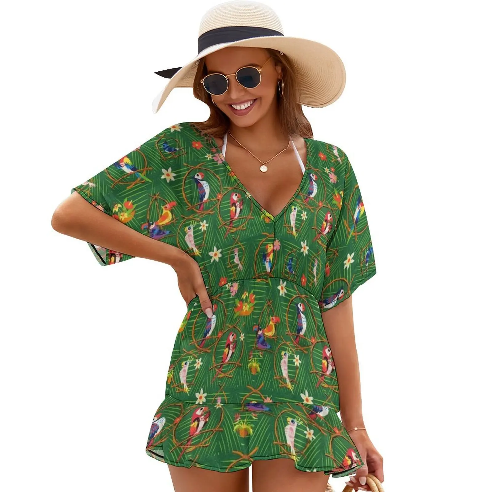 

Enchanted Tiki Room Cover Ups dress women elegant luxury Summer women's clothing elegant party dress for women 2024