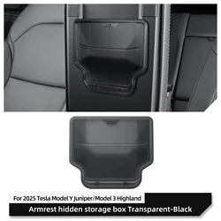 LUCKEASY Car Armrest Box Hidden Storage and Organizer (Transparent black)