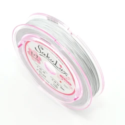5 Meters Premium Nylon Coated Stainless Steel Wire - 0.4mm (Silver White)