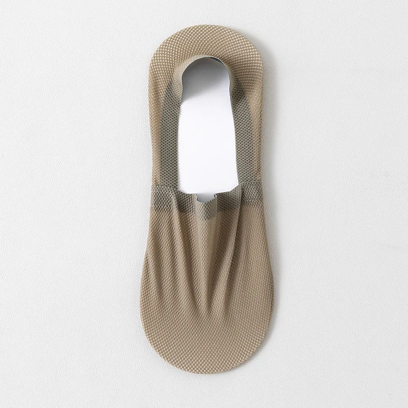 1/3/5 Pairs High-Quality Men Cotton Boat Socks Summer Thin Breathable Solid Color Silicone Anti Slip Low Top Invisible Socks