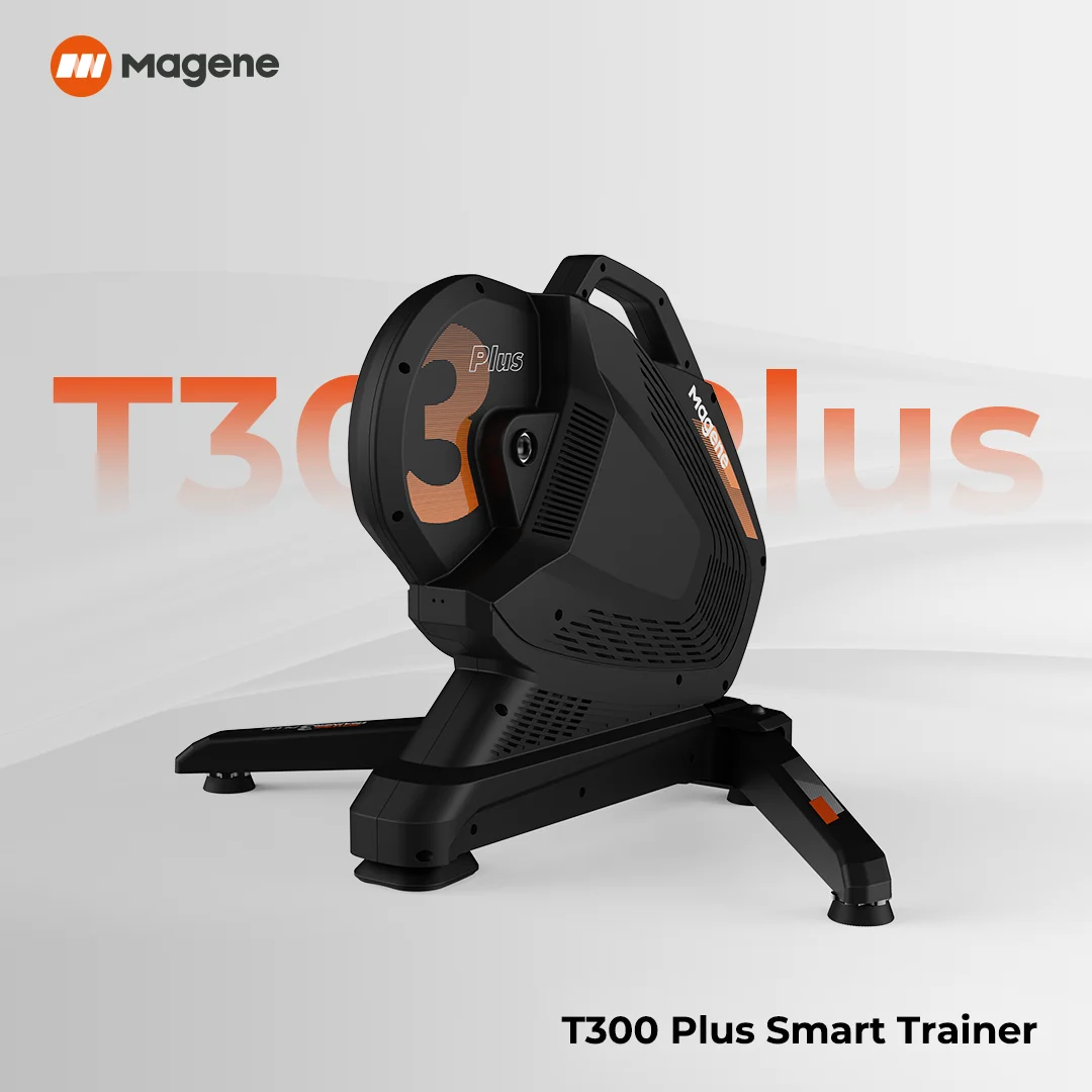 Magene T300 Plus Smart Trainer Power Accuracy Foldable Compatible 130/135mm Release 12x142/148mm Thru Axle Bike XDR 12 Speed Cas