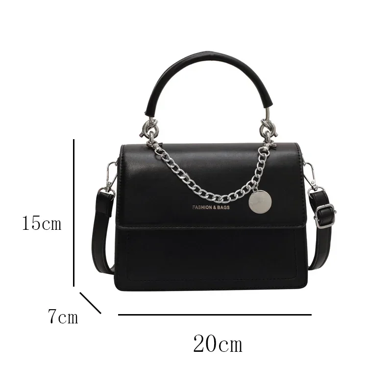 Women Luxury Brand Large Capacity Women PU Shoulder Messenger Bag 2026 Fashion Chain Small Square Bag Daily Elegant