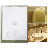 220V Bathroom Mirror Protective Film Anti Fog Window Clear Waterproof Electronic Heating Film For Shower Room Makeup Mirror 2