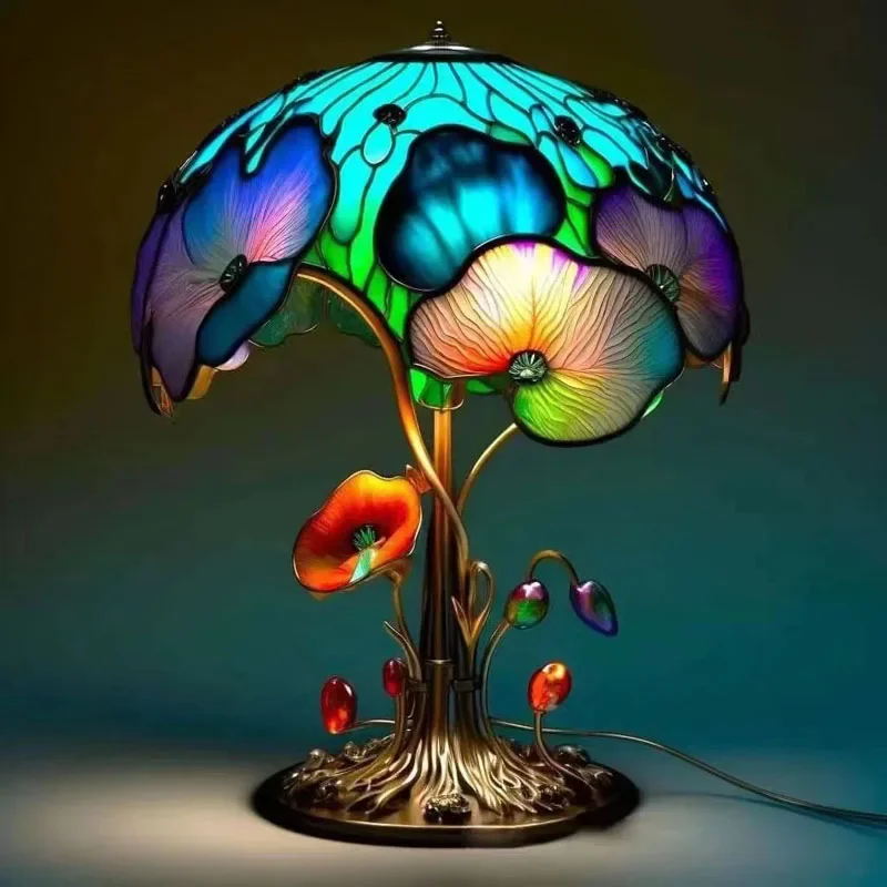 

Magic Colorful Creactive Decoration Mushroom Lamp For Room Plastic Enamel Beautiful LED Night Light Art Light Pendant