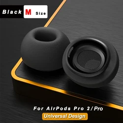 Premium Memory Foam Ear Tips: Anti-Slip Earbud Cushions in Multiple Sizes - 3 pairs (M Size Black)