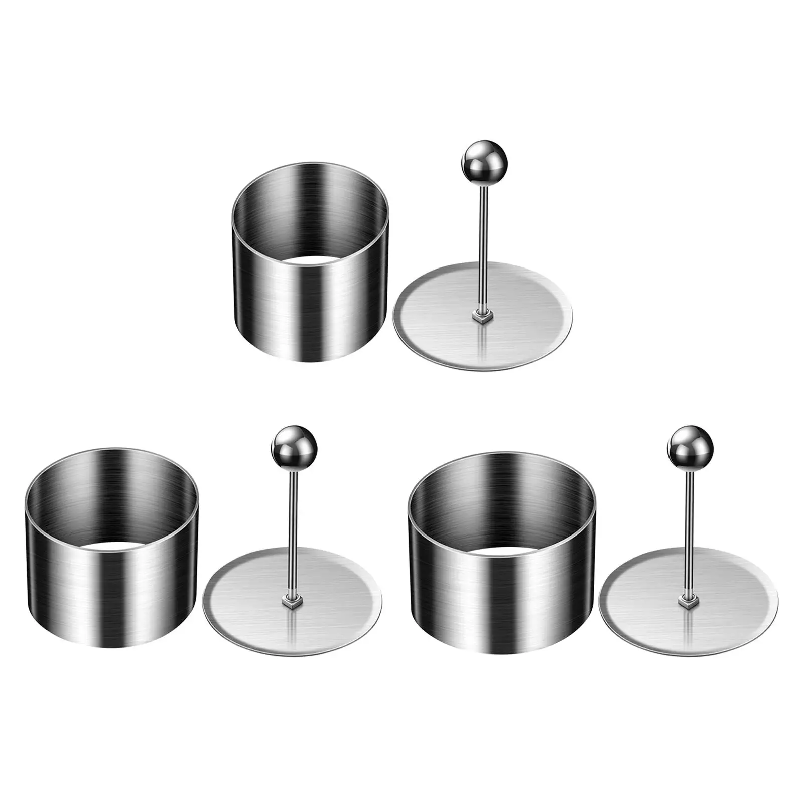 

Stainless Steel Food Ring Salad Cake Dessert Die Pastry Rings Mini Baking Ring Maker for Pudding Bread Pie Muffins Scones