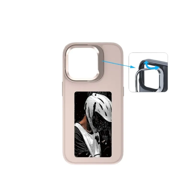 NFC Ink Screen Phone Case with Stand and Customizable Image Display
