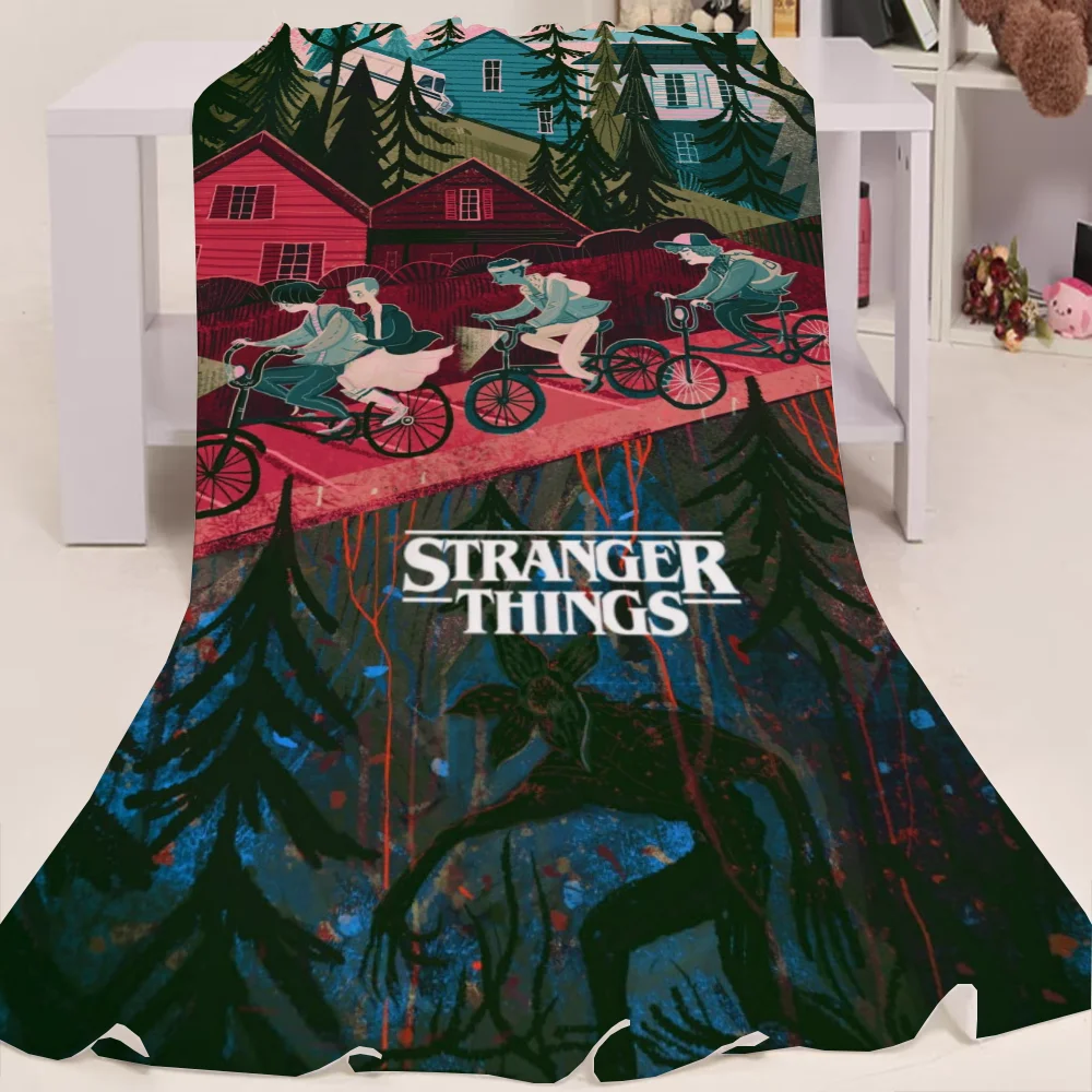 Fleece Blanket for Winter Stranger-Things Luxury Blankets & Throw Microfiber Bedding Decorative Sofa Blanket King Size Cobija 3