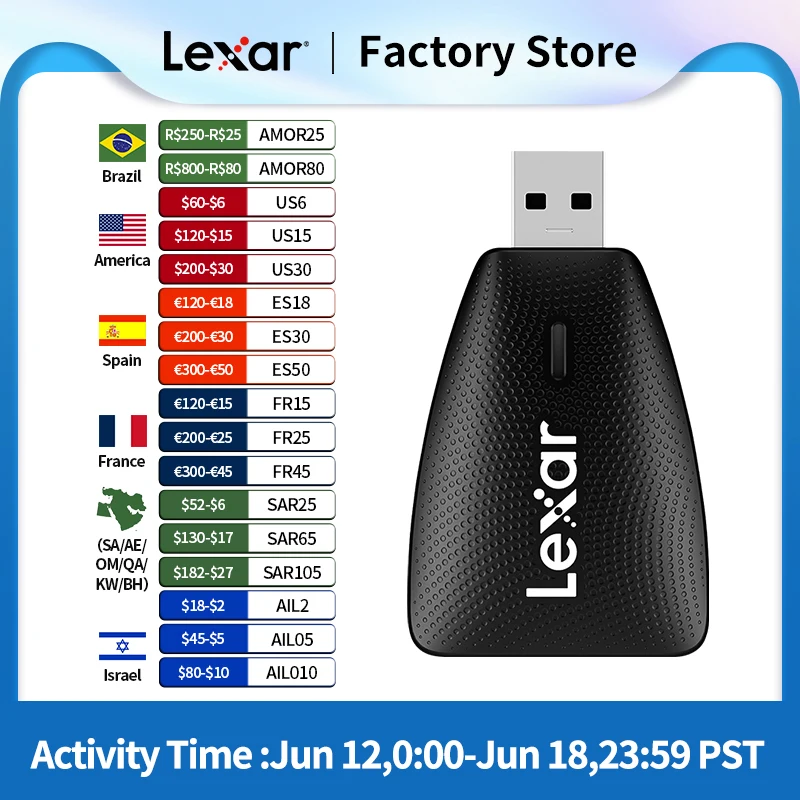 Lexar Sd Card Reader Original Usb 3.1 For Sd Micro Tf Memory Card