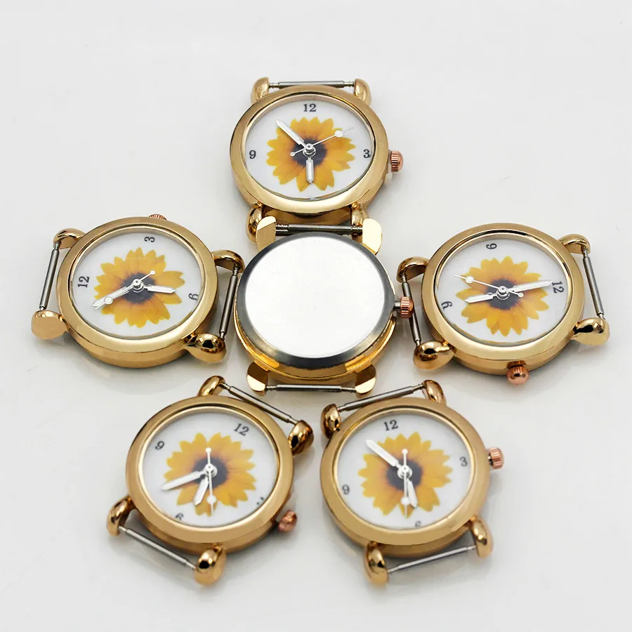 Shsby Diy Personality Gold Silver Rose Gold Watch Header Flower Circle Watch Table-core Watchband Accessories