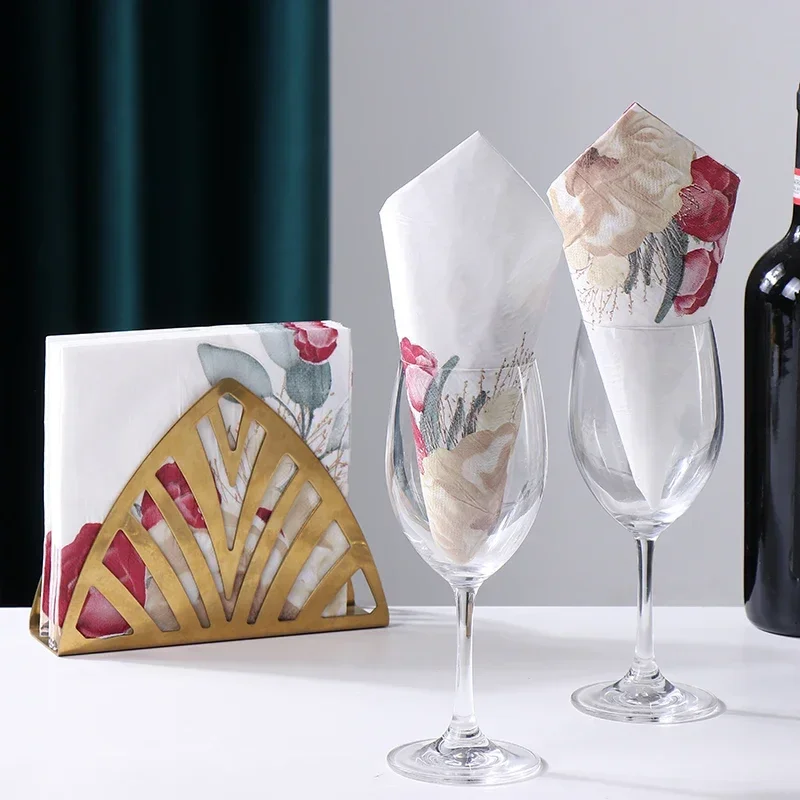New Chinese Chinese Style Colorful Printing Paper Napkins Wedding Paper Butterfly Bone Bart Napkins Placemat 20pcs