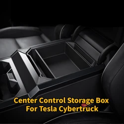 Center Control Storage Box for Tesla Cybertruck 2024 Car Modification Accessories TPE ABS Armrest Box Cyberpica Storage Box