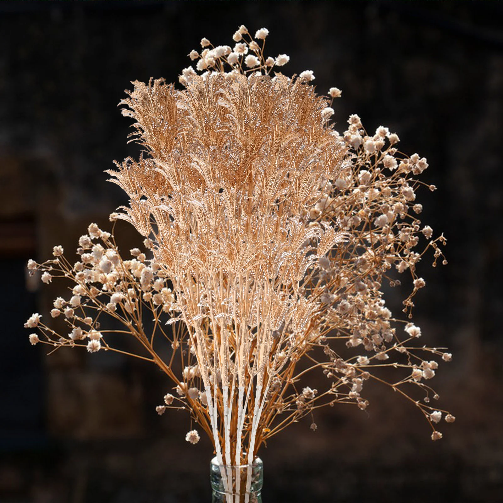 Фото Искусственные искусственные листья Mimosa для украшения дома №5