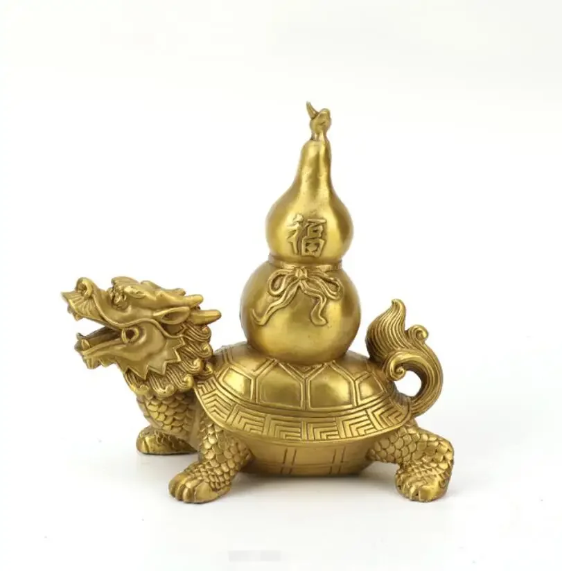 

Pure copper dragon turtle gourd household decoration ornaments