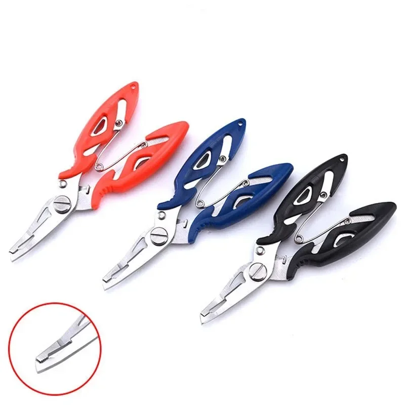 1PC Multifunction Fishing Tools Accessories for Goods Winter Tackle Pliers Vise Knitting Flies Scissors Braid Set Fish Tongs 4